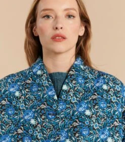 Veste Matelassée 3/4 THELMA Roseraie Bleu 10 Veste Matelassée 3/4 THELMA Roseraie Bleu -Mode Vêtements Magasin veste thelma roseraie