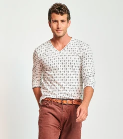 Ceinture En Cuir Tressé Cognac -Mode Vêtements Magasin vince blanc noir2 1